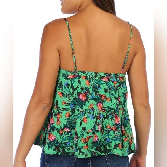 Women's Floral Knit Tank Top - Picture 2 of 2